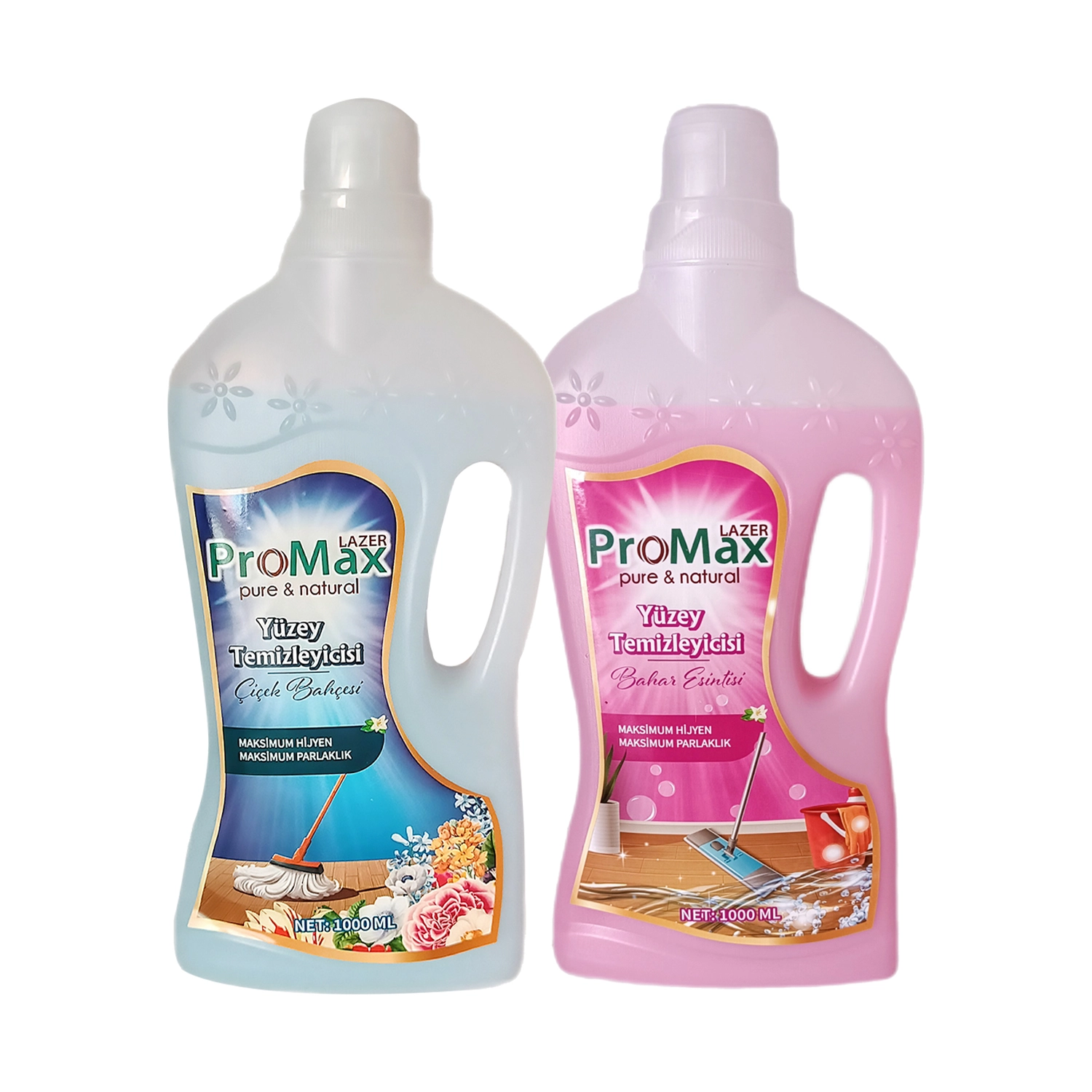 %100 Yerli Üretim Yüzey Temizleyici Bahar Esintisi 1000MLx1 Çiçek Bahçesi 1000MLx1