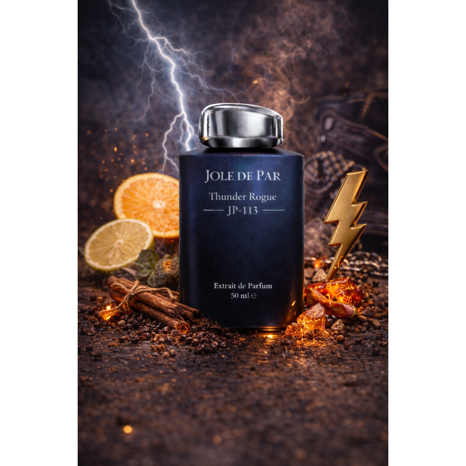 Thunder Rogue JP-113 Erkek Parfümü | Baharatlı Tatlı Amber Gece Kokusu